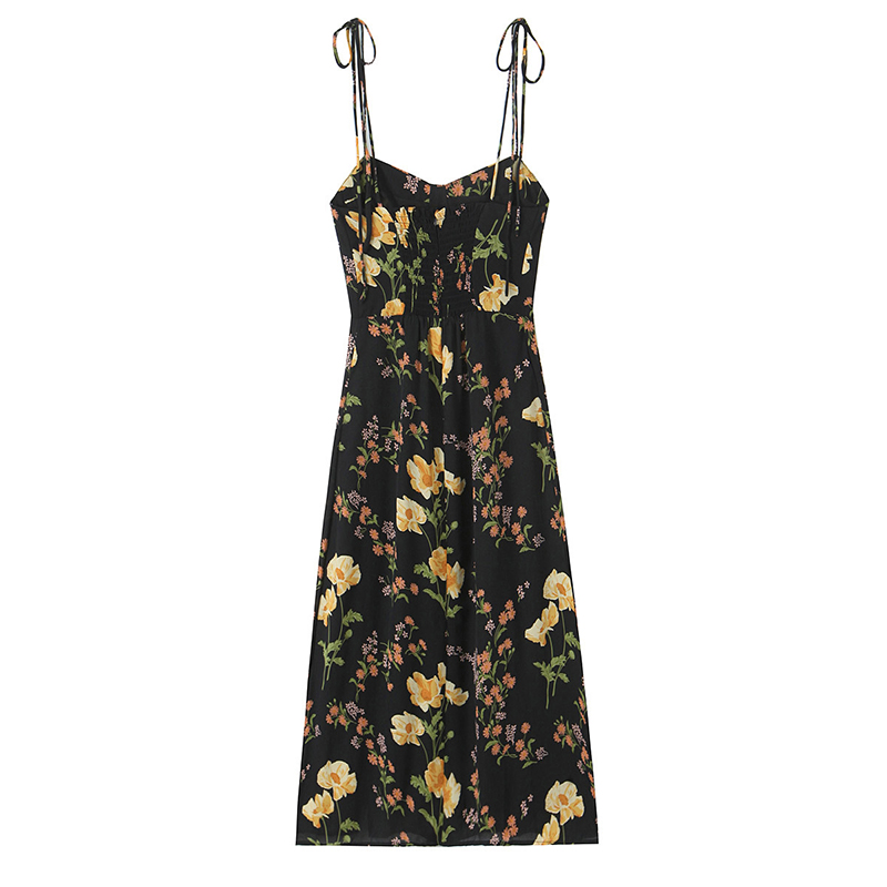 YENKYE Franse Stijl Vintage Bl - French Vintage Floral Midi Dress recensie en prijs