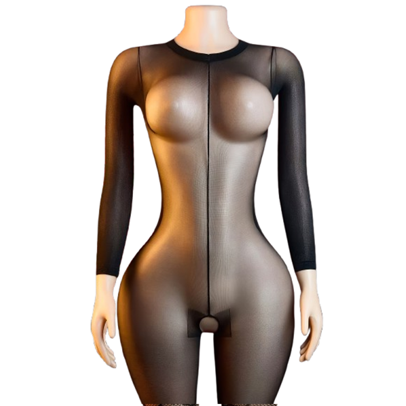 1-delig doorschijnend zwart me - Lingerie recensie en prijs