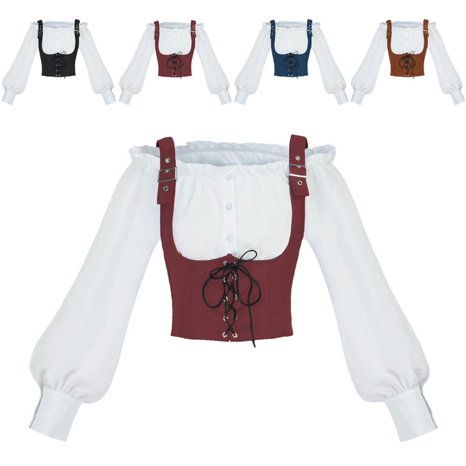 Renaissance 2-delige kostuumse - Blouses recensie en prijs