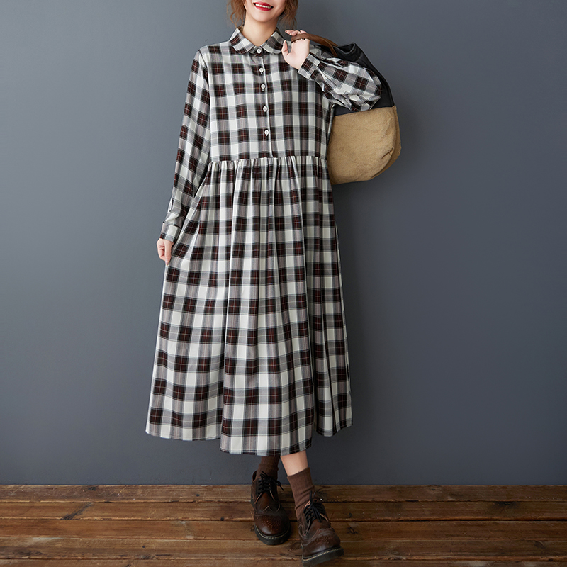 Lente Herfst Losse Koreaanse S - Korean Style A Line Shirt Dress recensie en prijs