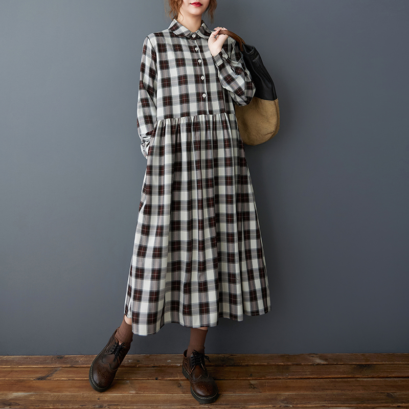 Lente Herfst Losse Koreaanse S - Korean Style A Line Shirt Dress recensie en prijs