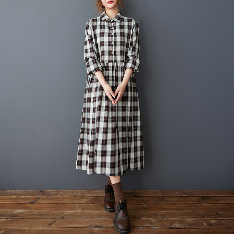 Lente Herfst Losse Koreaanse S - Korean Style A Line Shirt Dress recensie en prijs